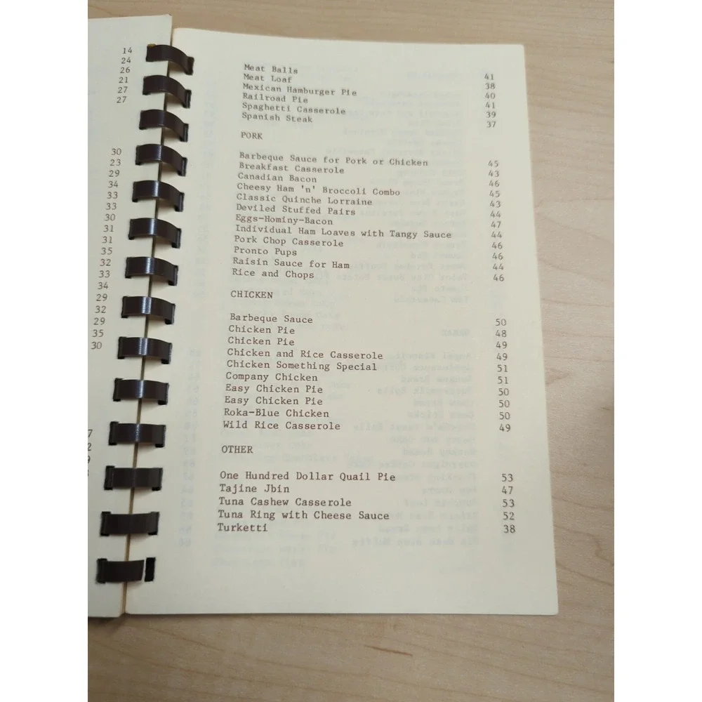 Center united Methodist Church Greensboro, NC Spiral‎ Church Cookbook 1985